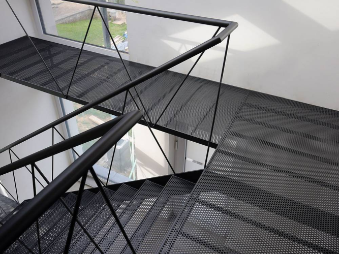 Perforated Metal for Floor and Stair Tread